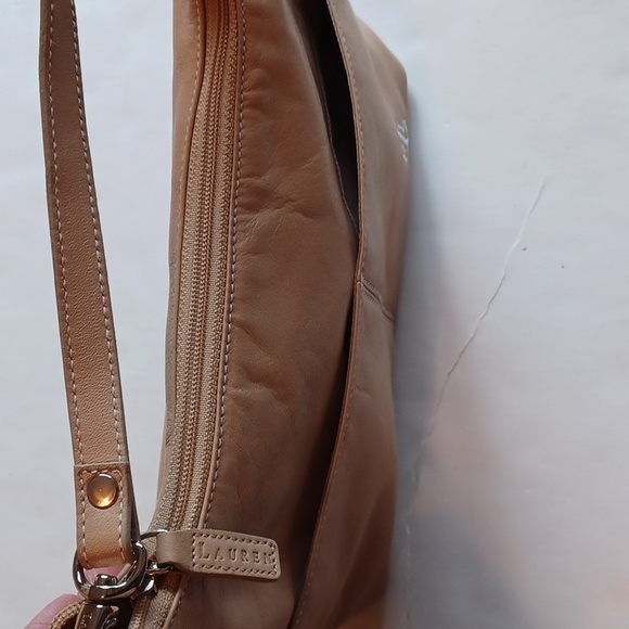 Ralph Lauren small/medium light tan leather sachel bag - Picture 9 of 12